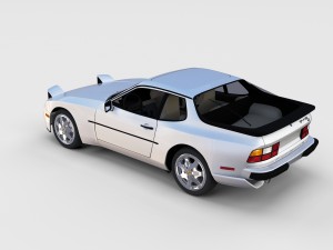 porsche 944 with interior pack 3D Model