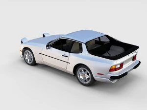 porsche 944 with interior pack 3D Model