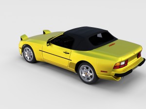 porsche 944 with interior pack 3D Model