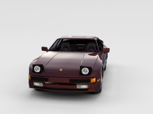 porsche 944 with interior pack 3D Model