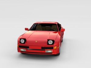 porsche 944 with interior pack 3D Model