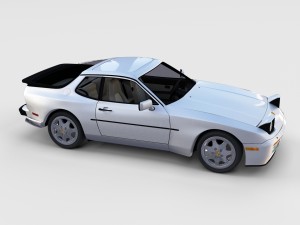 porsche 944 with interior pack 3D Model