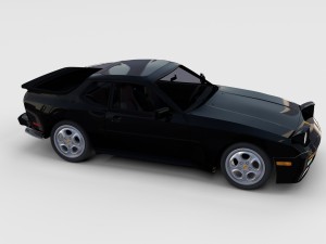 porsche 944 with interior pack 3D Model