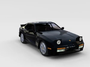 porsche 944 with interior pack 3D Model