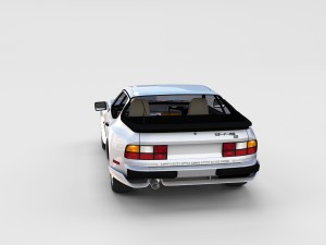 porsche 944 with interior pack 3D Model