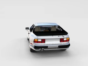 porsche 944 with interior pack 3D Model