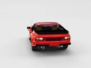 porsche 944 with interior pack 3D Model