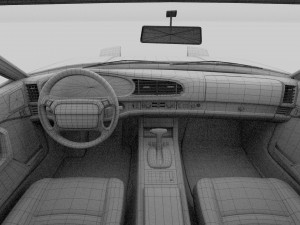 porsche 944 with interior pack 3D Model