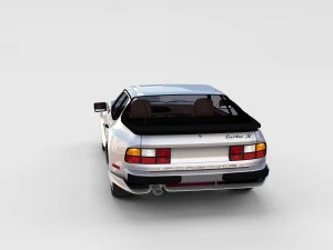 porsche 944 with interior pack 3D Model