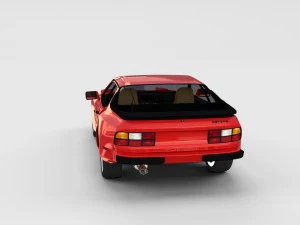 porsche 944 with interior pack 3D Model