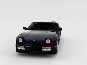 porsche 944 with interior pack 3D Model