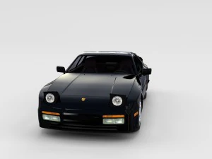 porsche 944 with interior pack 3D Model