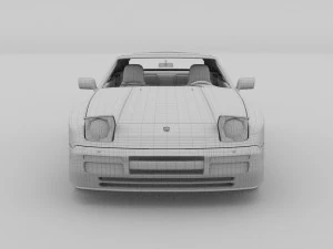 porsche 944 with interior pack 3D Model