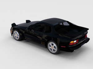 porsche 944 with interior pack 3D Model