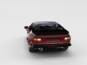 porsche 944 with interior pack 3D Model