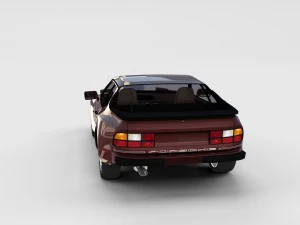 porsche 944 with interior pack 3D Model