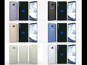 Samsung Galaxy S8-Paket 3D Modell