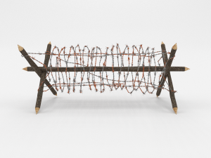 barb wire obstacle 1 3Dモデル