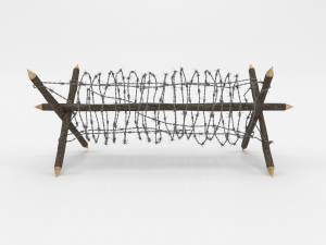 barb wire obstacle 2 3D Model