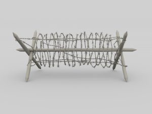 barb wire obstacle 2 3Dモデル