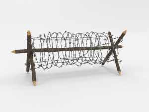barb wire obstacle 2 3Dモデル