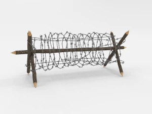 barb wire obstacle 2 3D Model
