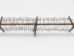 barb wire obstacle 3 3D Model
