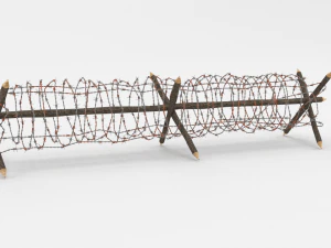 철조망 장애물 3 3D 모델