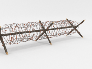 barb wire obstacle 3 Modèle 3D