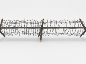 barb wire obstacle 4 3D 모델
