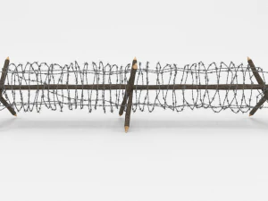 ostacolo del filo spinato 4 Modello 3D