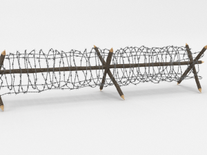 barb wire obstacle 4 Modèle 3D