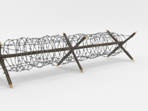 barb wire obstacle 4 Modèle 3D