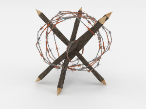 barb wire obstacle 5 3D मॉडल