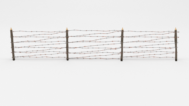 barb wire obstacle 7 Modelo 3D .c4d .max .obj .3ds .fbx .stl .blend 