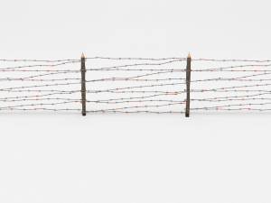 barb wire obstacle 7 3D Model
