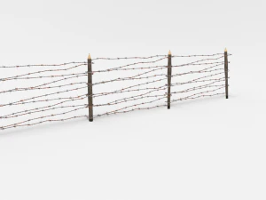 barb wire obstacle 7 3D Model