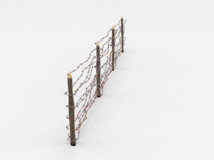 barb wire obstacle 7 Modelo 3D