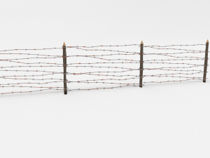 barb wire obstacle 7 Modelo 3D