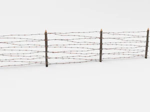 barb wire obstacle 7 3D Model