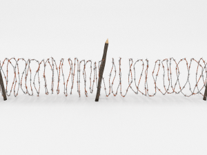 barb wire obstacle 9 3D 모델