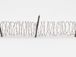 ostacolo del filo spinato 9 Modello 3D