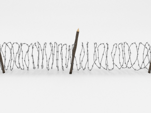 barb wire obstacle 10 3D मॉडल