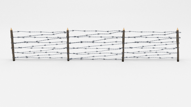 lowpoly barb wire obstacle 8 3D मॉडल .c4d .max .obj .3ds .fbx .stl .blend 
