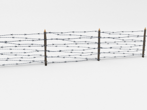 lowpoly barb wire obstacle 8 3D मॉडल