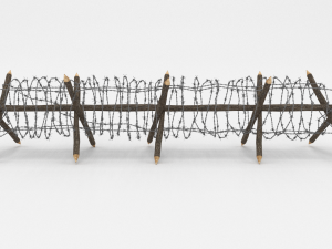 barb wire obstacle 11 3D Model