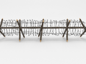 barb wire obstacle 11 3D 모델