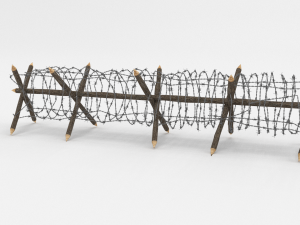 barb wire obstacle 11 3D Model