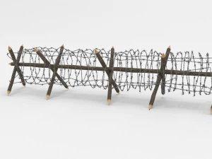 barb wire obstacle 11 3D Model