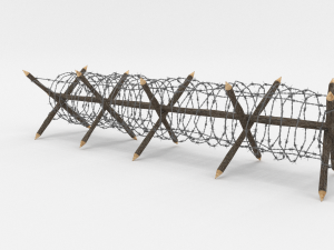 barb wire obstacle 11 3D Model